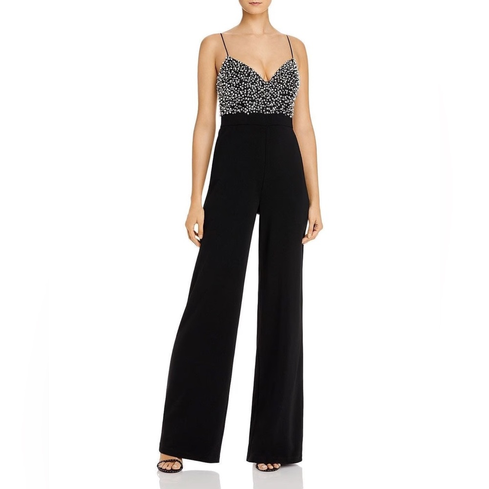 UK 6 JAY GODFREY Finley beaded jumpsuit NTW